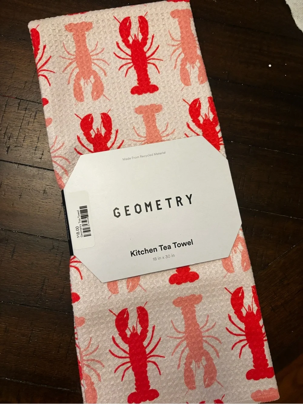 Two (2) Geometry Tea Towels- New